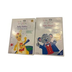 Baby Einstein DVD Lot Baby Mozart Music Festival & Baby Galileo Discovering Sky